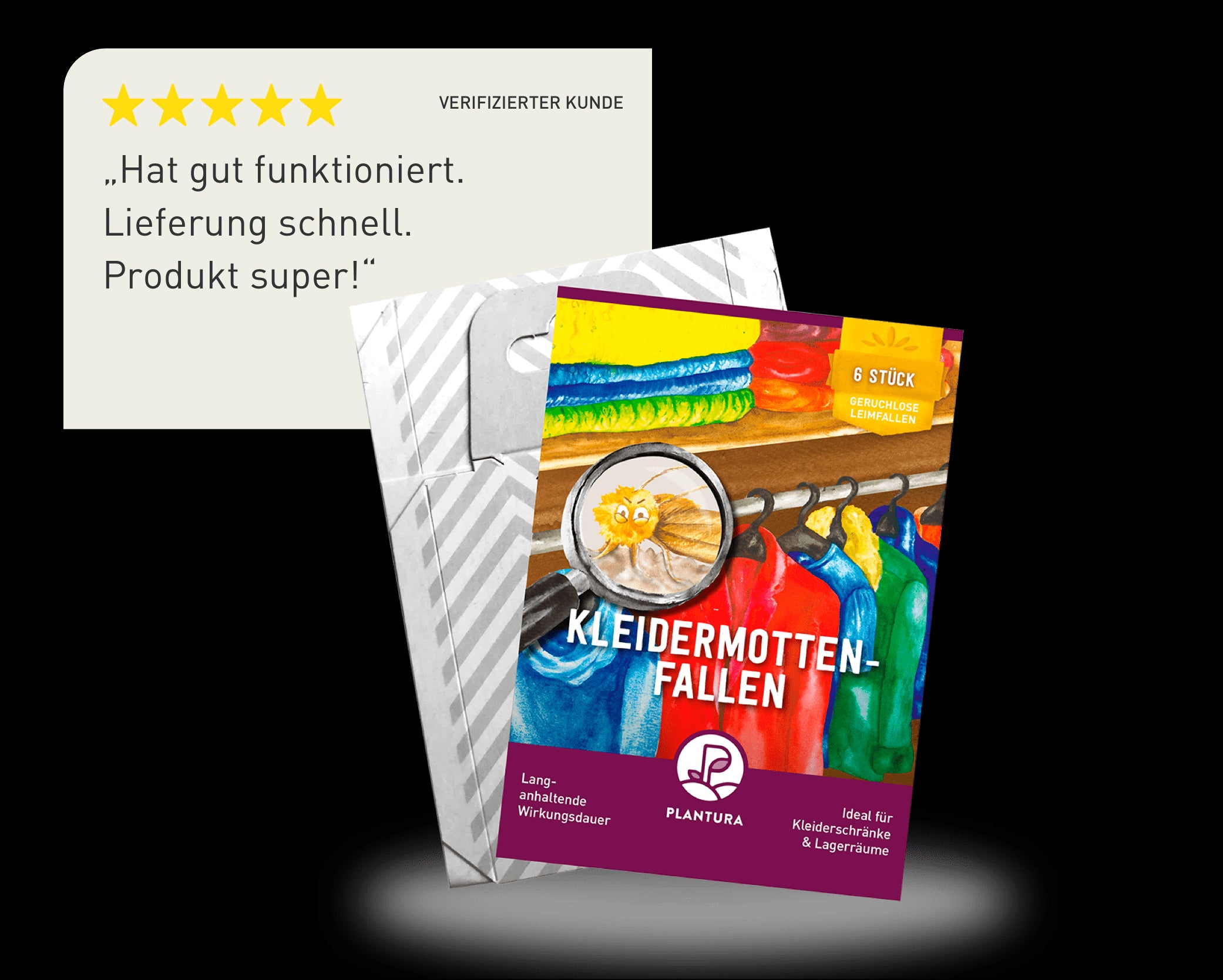 Kleidermotten Mottenfallen