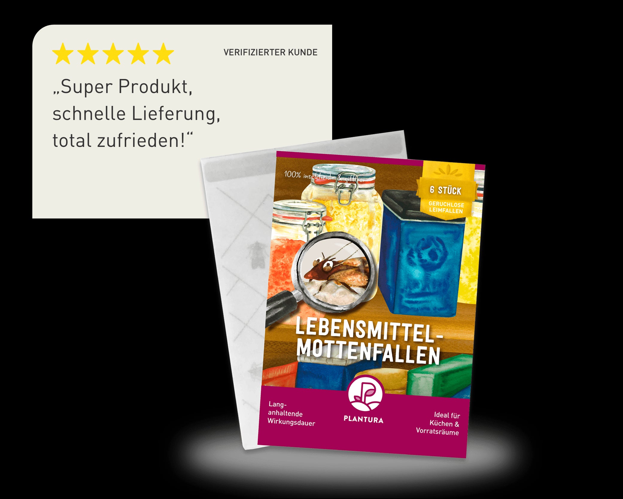 Lebensmittelmotten Fallen