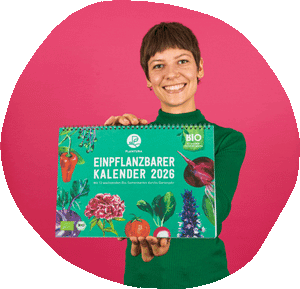 Einpflanzbarer Kalender 2026 zur Aussaat von 12 Sorten