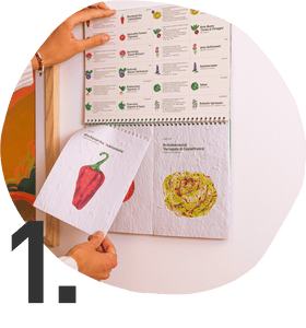 Samenkarte aus Einpflanzbarem Kalender