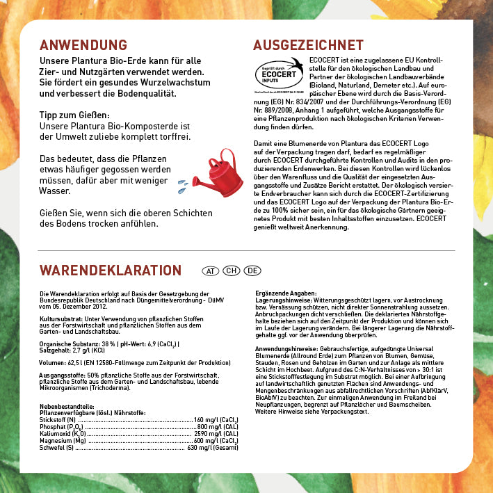 Anwendung und Inhalt der Erde fürs Hochbeet