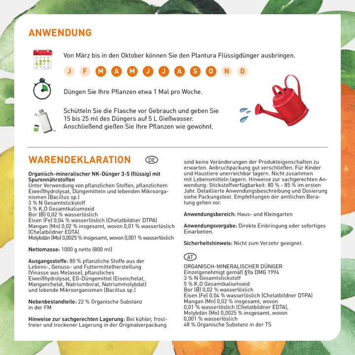 Bio-Zitrusdünger Anwendung