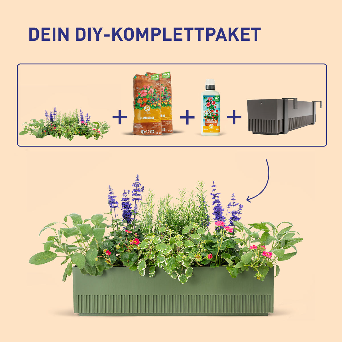 Balkonkasten Animal Lover als DIY-Komplettset