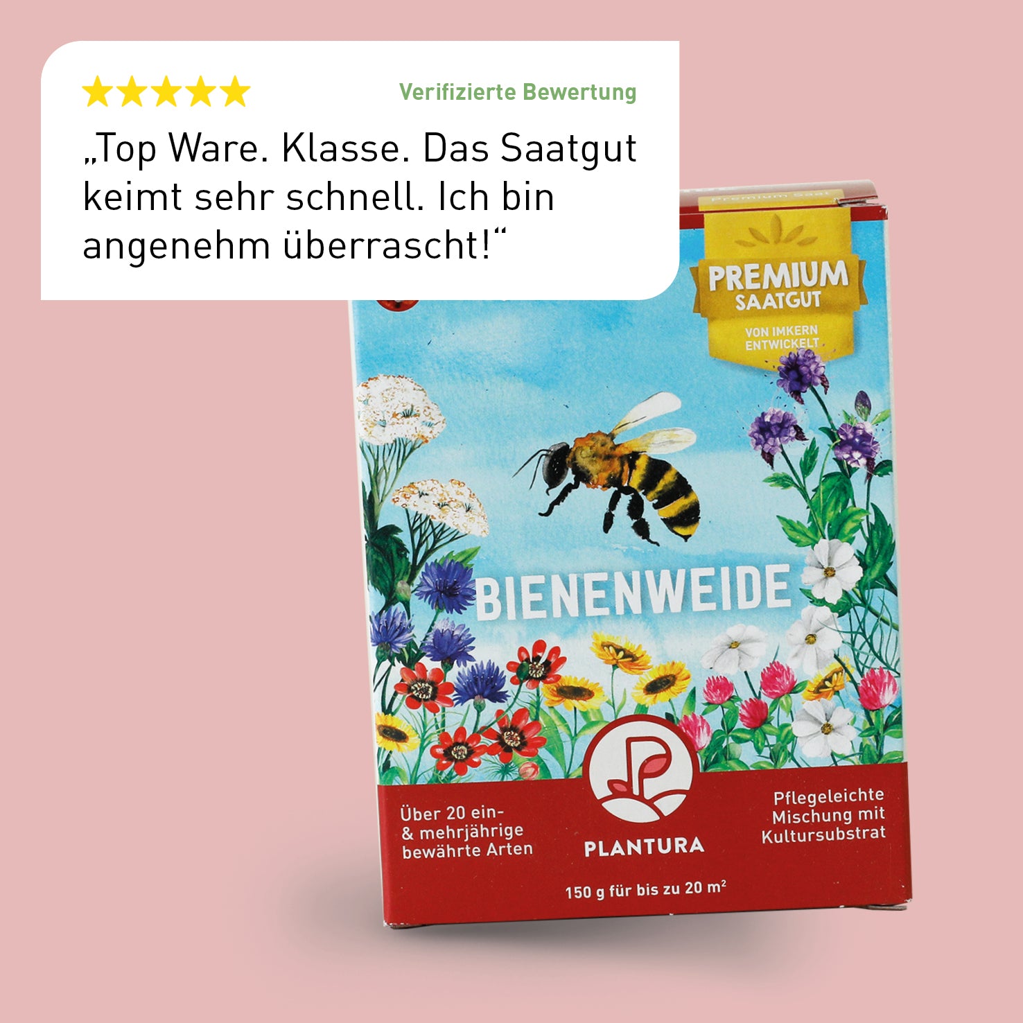 Bewertung der Plantura Bienenweide