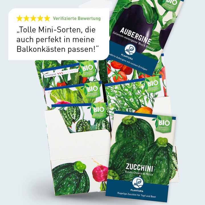 Bewertung des Plantura Bio-Balkongemüse-Sets