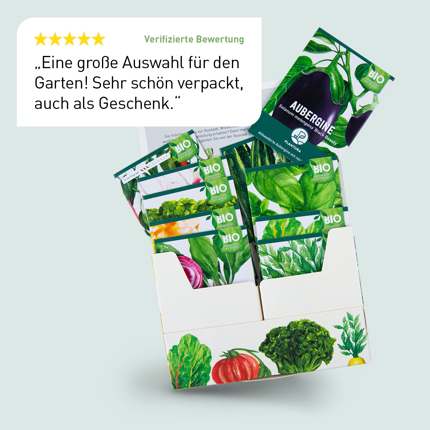 Bewertung des Plantura Bio-Gartengemüse-Sets