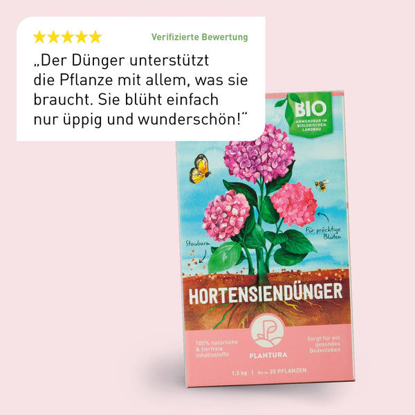 Bewertung des Plantura Bio-Hortensiendüngers