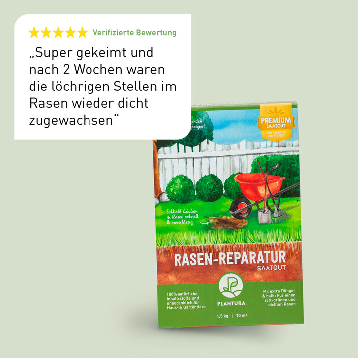 Bewertung der Plantura Rasen-Reparatur