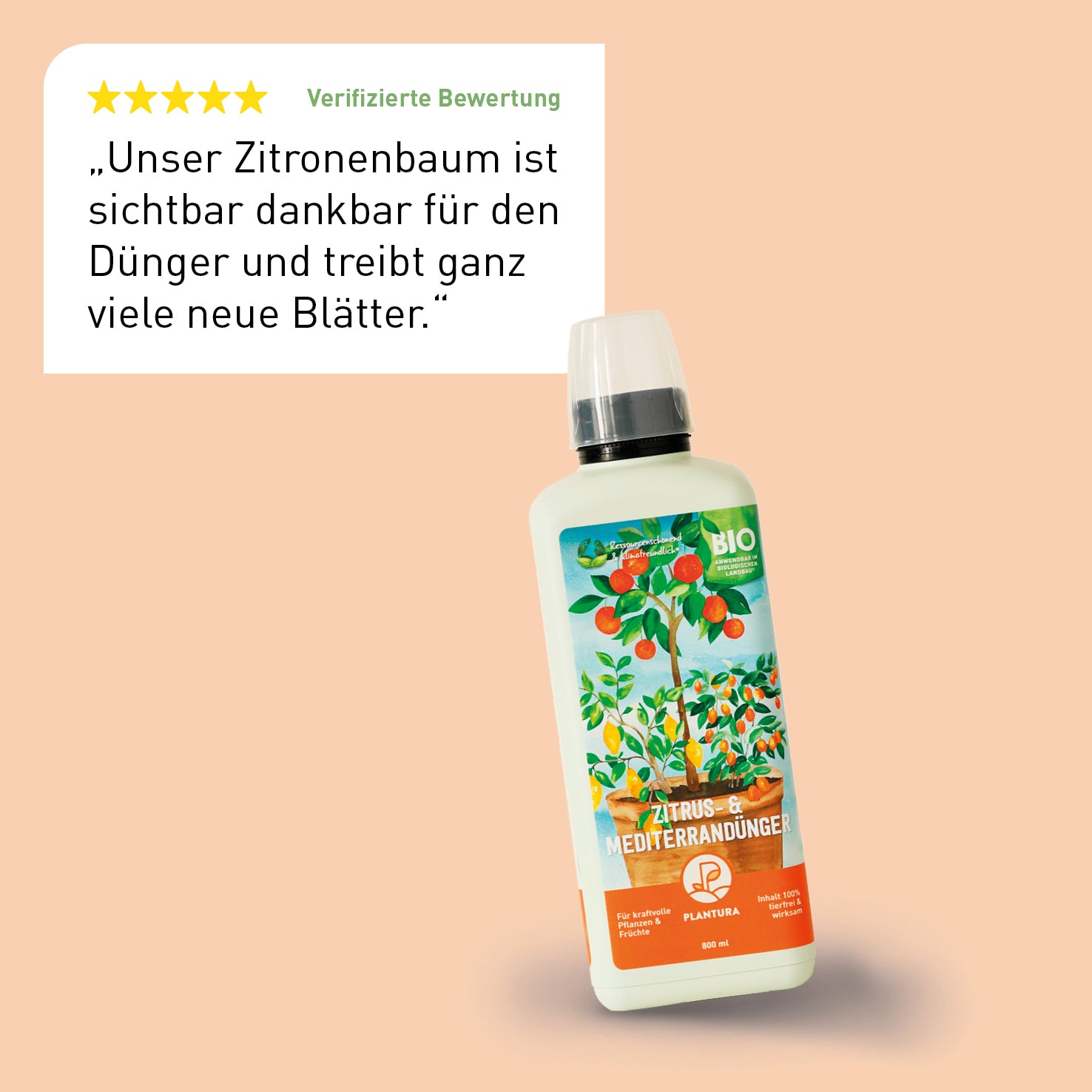 Bewertung des Plantura Bio-Zitrusdüngers