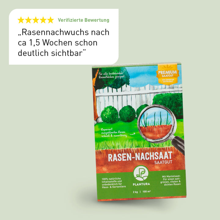 Bewertung der Plantura Rasen-Nachsaat
