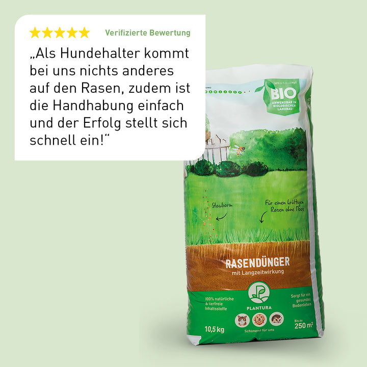 Bewertung des Plantura Rasendüngers