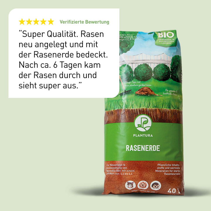 Bewertung Plantura Bio-Rasenerde
