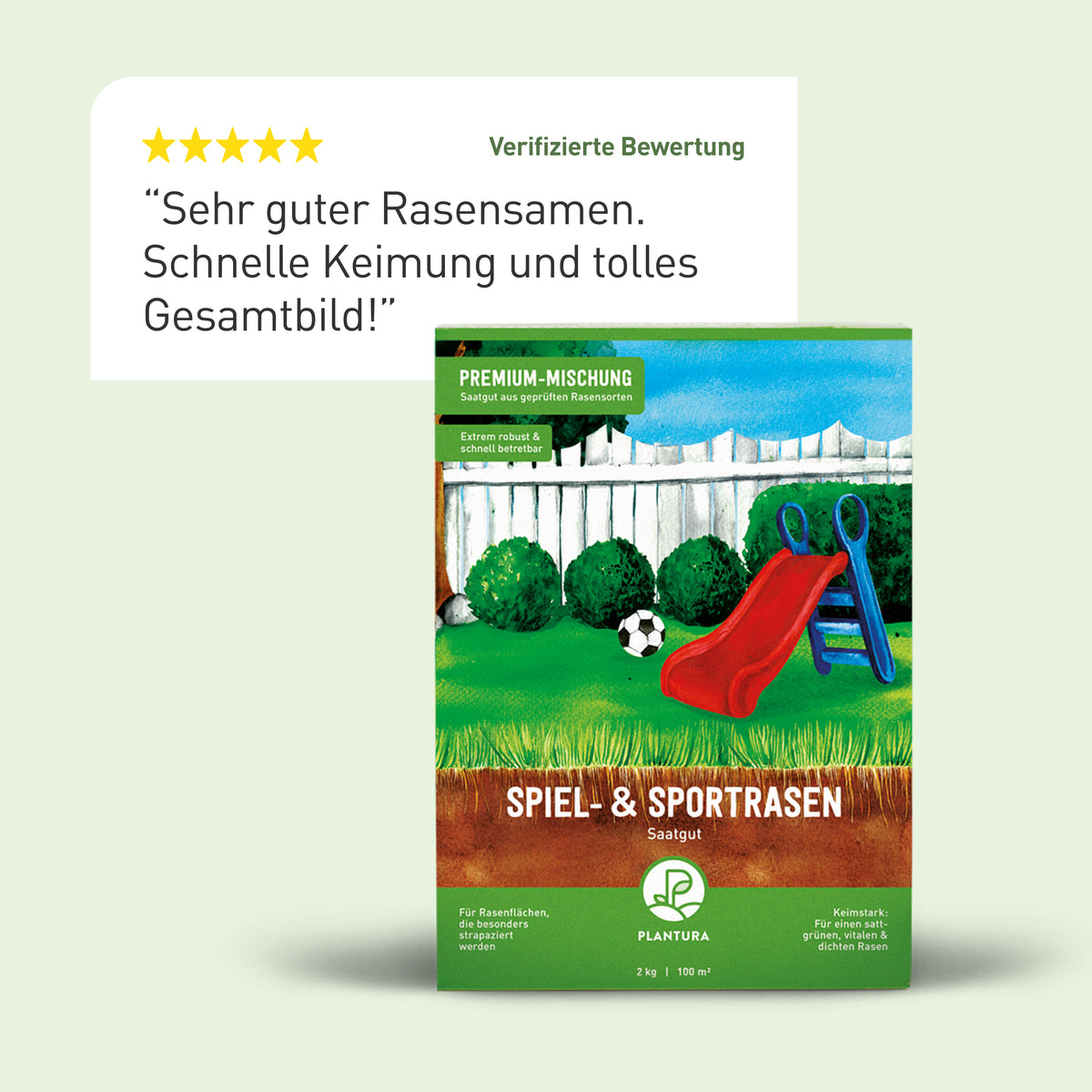 Bewertung des Plantura Spiel- und Sportrasens