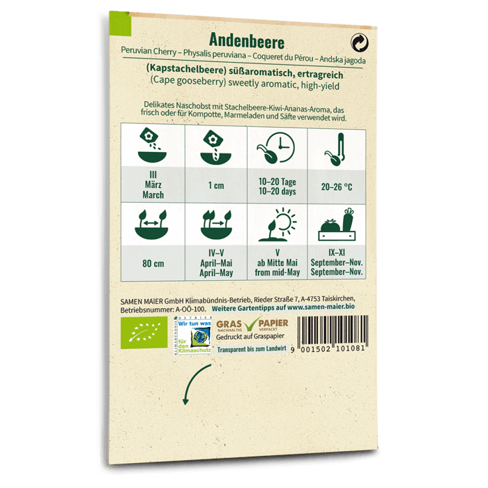 Bio-Andenbeere Saatgut