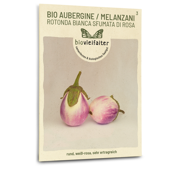 Bio-Aubergine 'Rotonda bianca' Samen