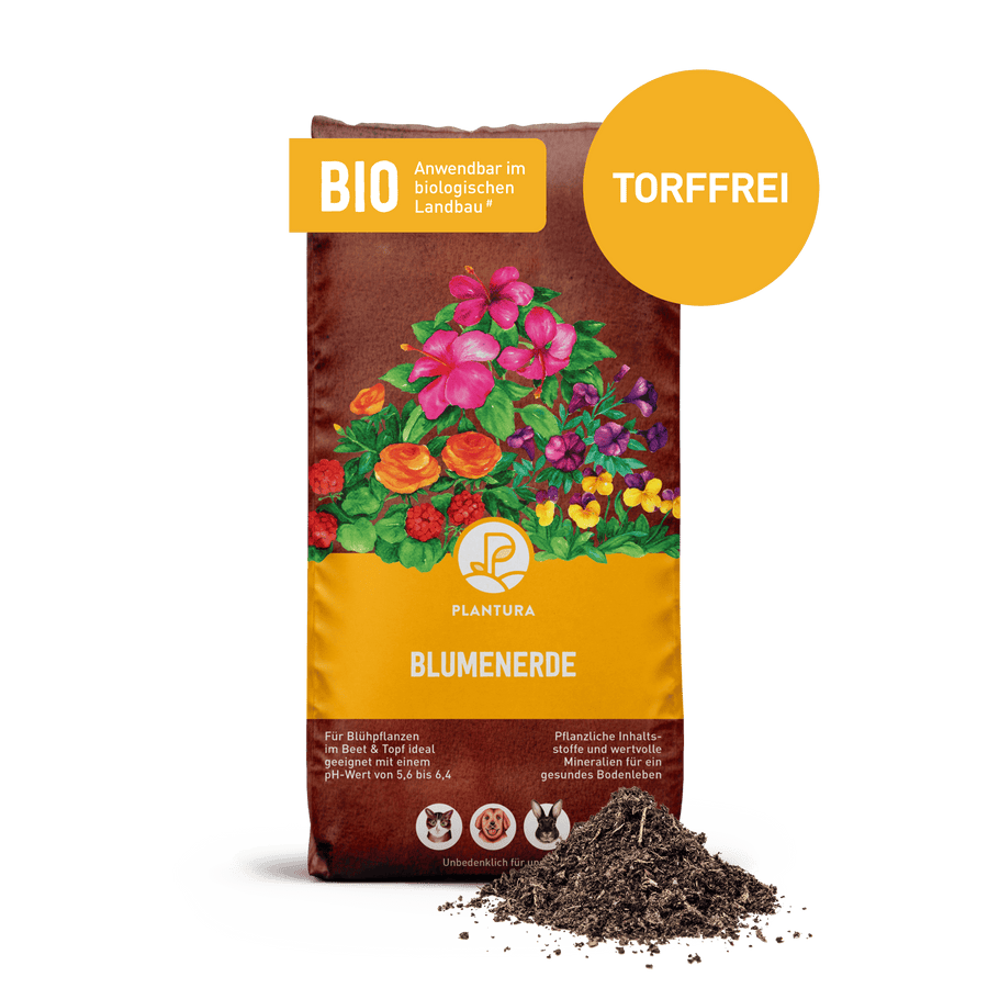 Biologische Blumenerde 40 L von Plantura