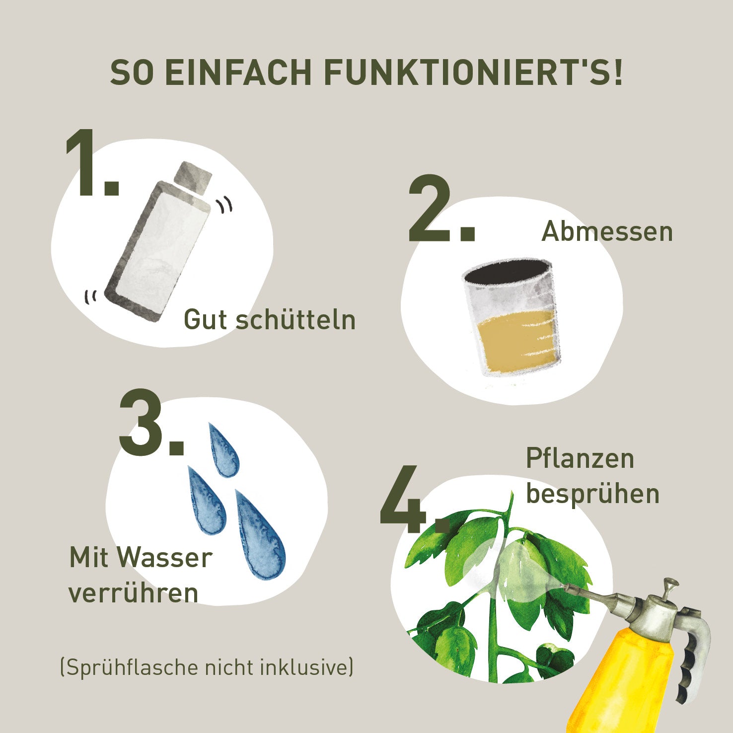 Anwendung des Bio-Brennnessel Extrakts