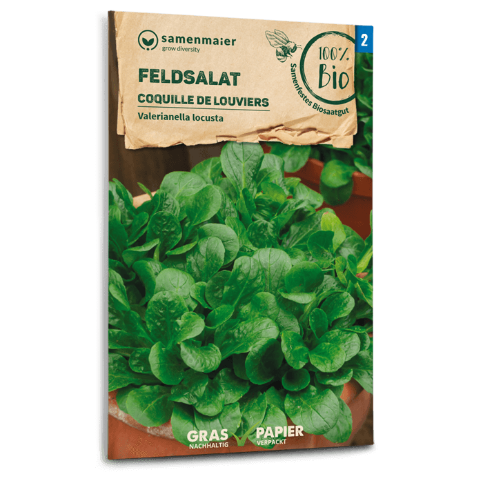 Bio-Feldsalat 'Coquille de Louviers' Samen