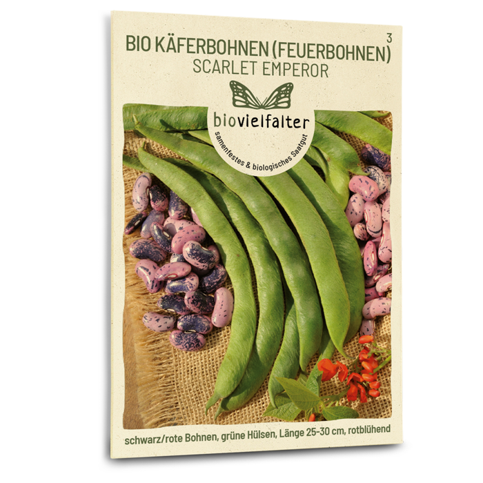 Bio-Feuerbohne 'Scarlet Emperor' Samen