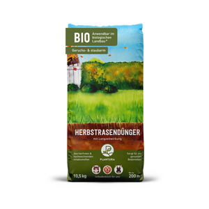 Biologischer Herbstrasendünger von Plantura