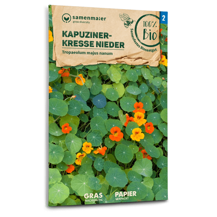 Bio-Kapuzinerkresse Niedrige Mischung Samen