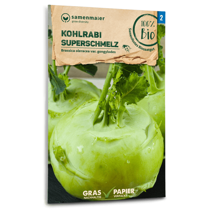Bio-Kohlrabi 'Superschmelz' Samen