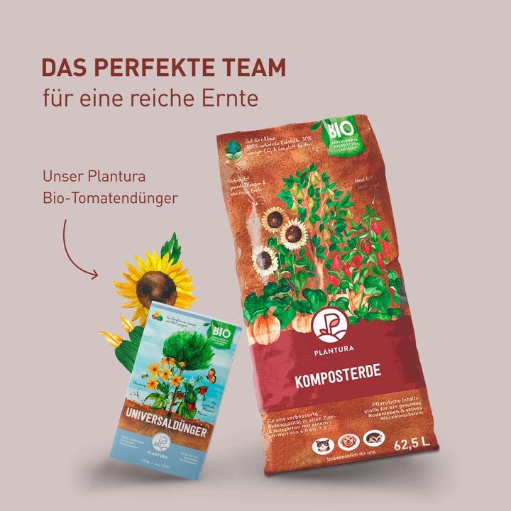 Bio-Komposterde und Bio-Universaldünger von Plantura