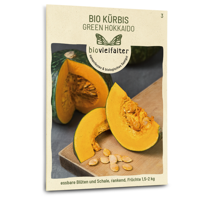 Bio-Kürbis 'Green Hokkaido' Samen
