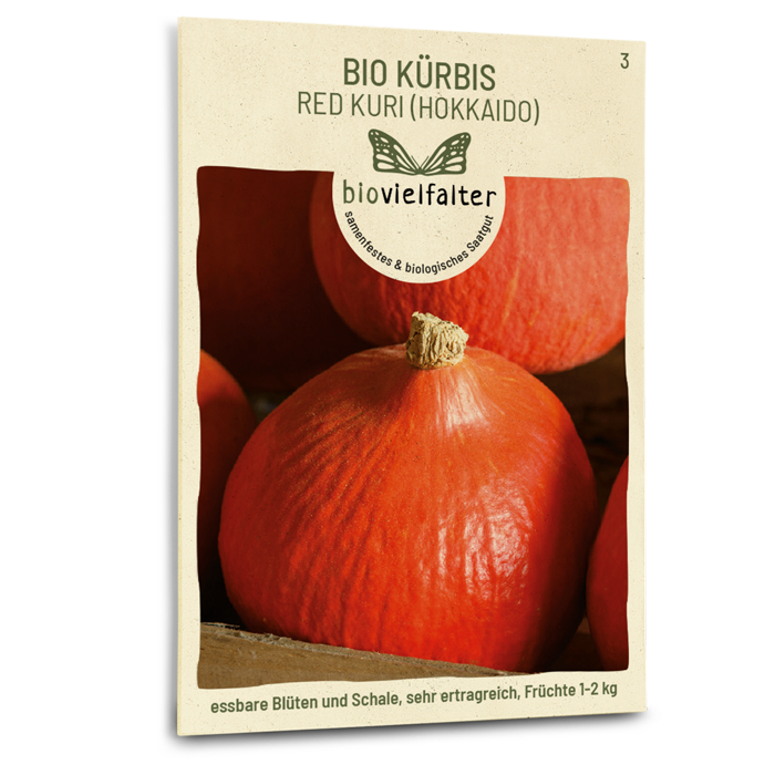 Bio-Kürbis 'Red Kuri' Hokkaido Samen