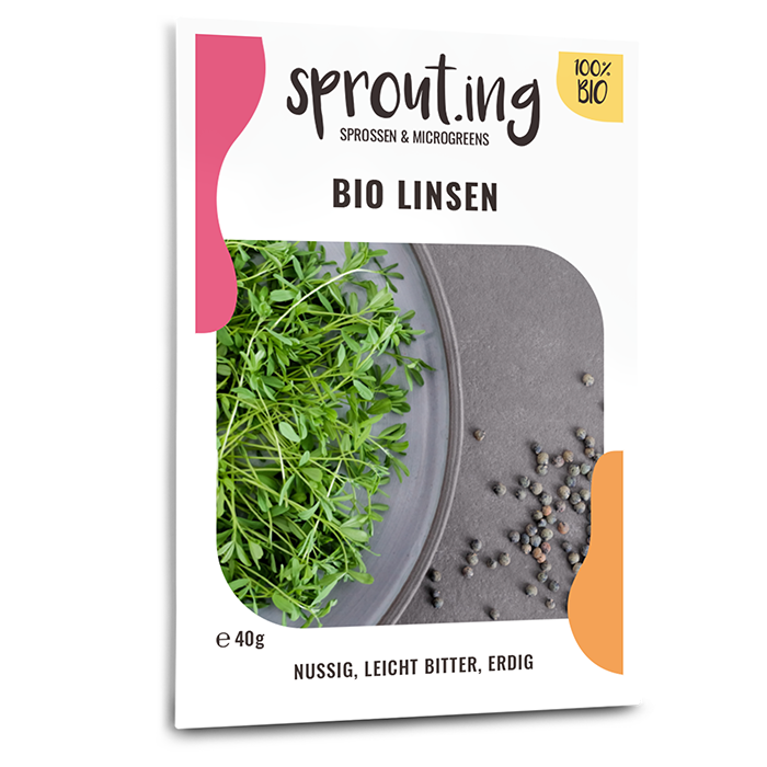 Bio-Linsen Sprossen Samen
