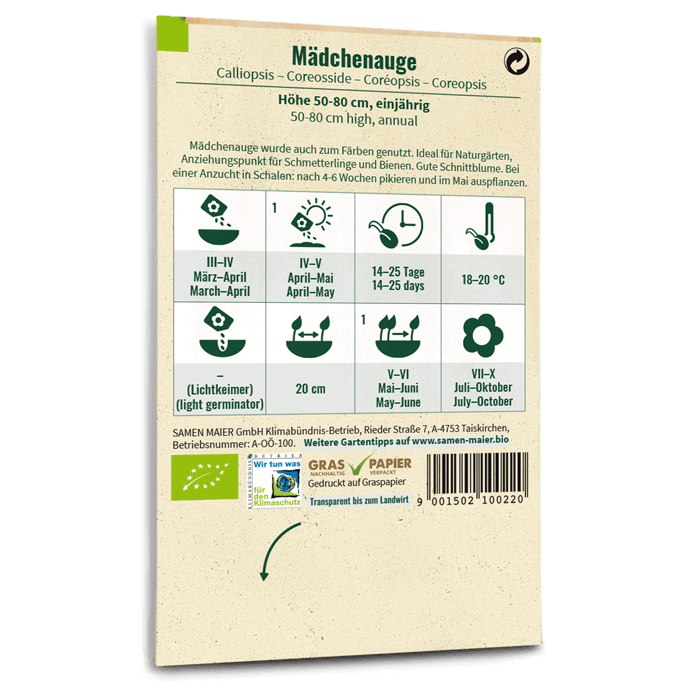 Bio-Mädchenauge Saatgut