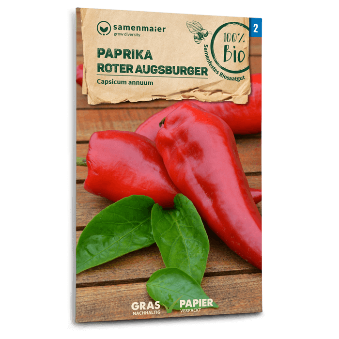 Bio-Paprika 'Roter Augsburger' Samen