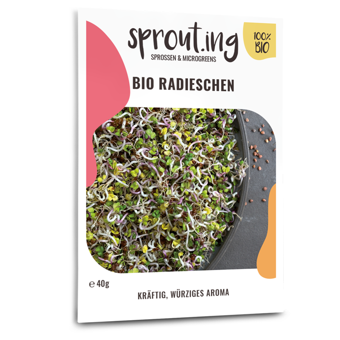 Bio-Radieschen Sprossen Samen
