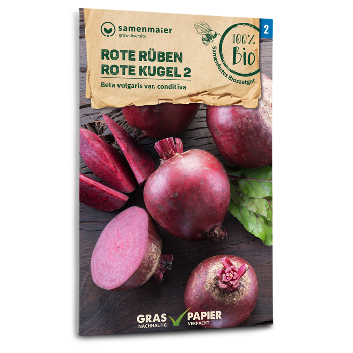 Bio-Rote Beete 'Rote Kugel 2' Samen