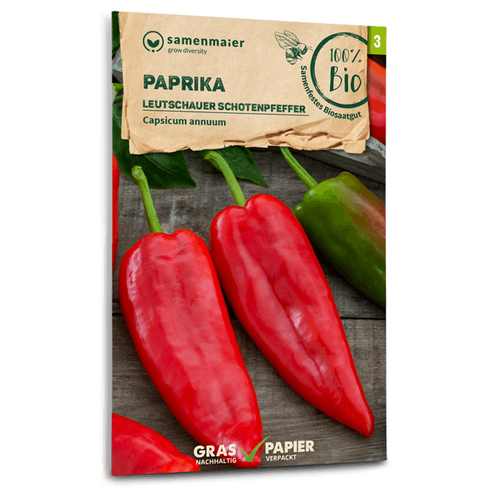 Bio-Scharfer Paprika 'Leutschauer Schotenpfeffer' Samen