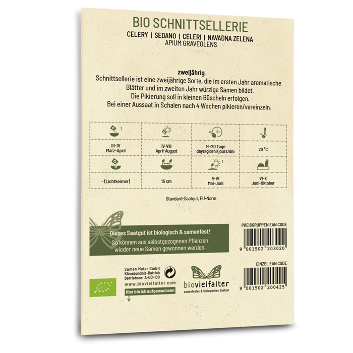 Bio-Schnittsellerie Saatgut