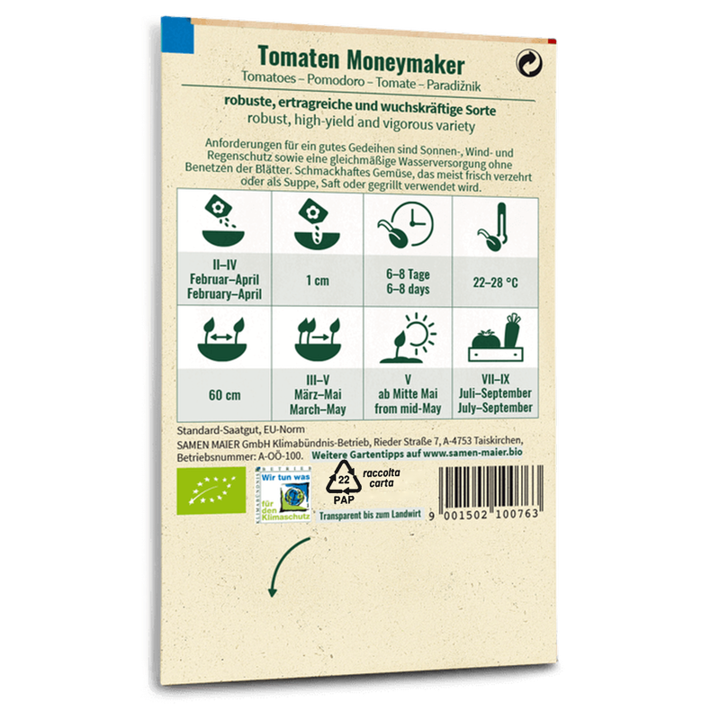 Bio-Tomate 'Moneymaker' Saatgut
