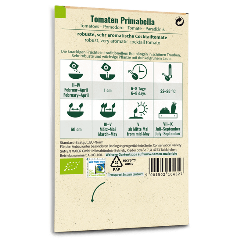 Bio-Tomate 'Primabella' Saatgut