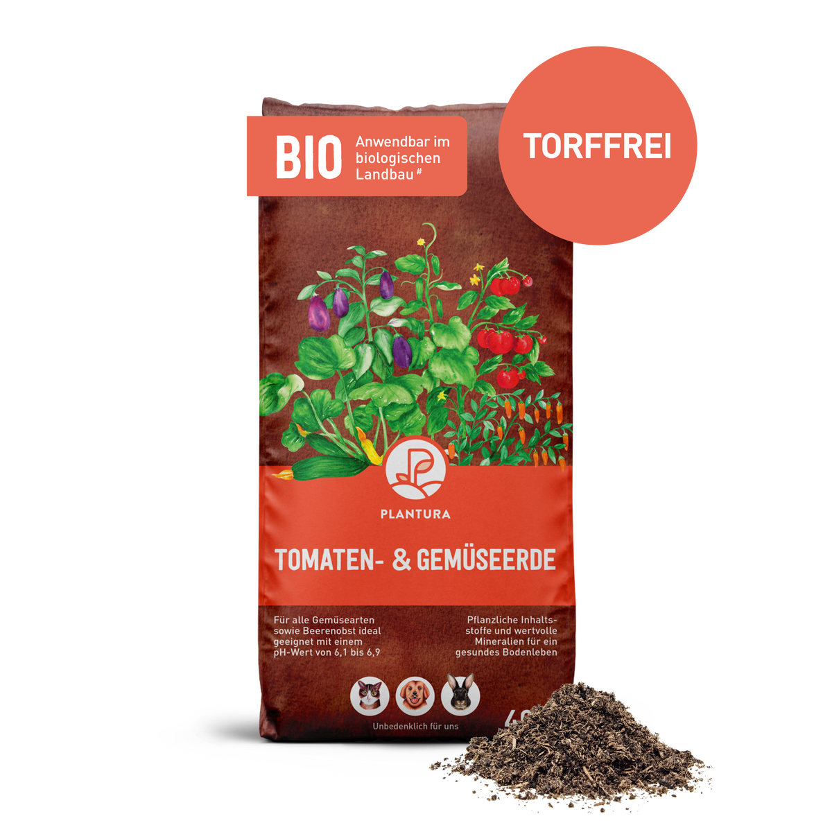 Bio-Gemüseerde von Plantura