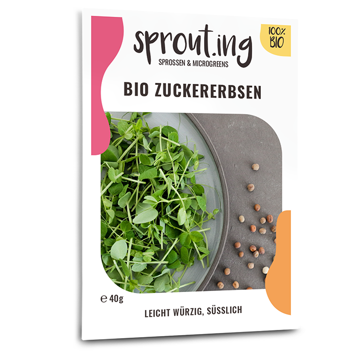 Bio-Zuckererbse Sprossen Samen