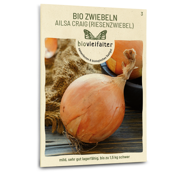 Bio-Zwiebeln 'Ailsa Craig' (Riesenzwiebel) Samen