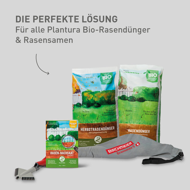 Birchmeier Granomax 5 und Plantura Rasenprodukte