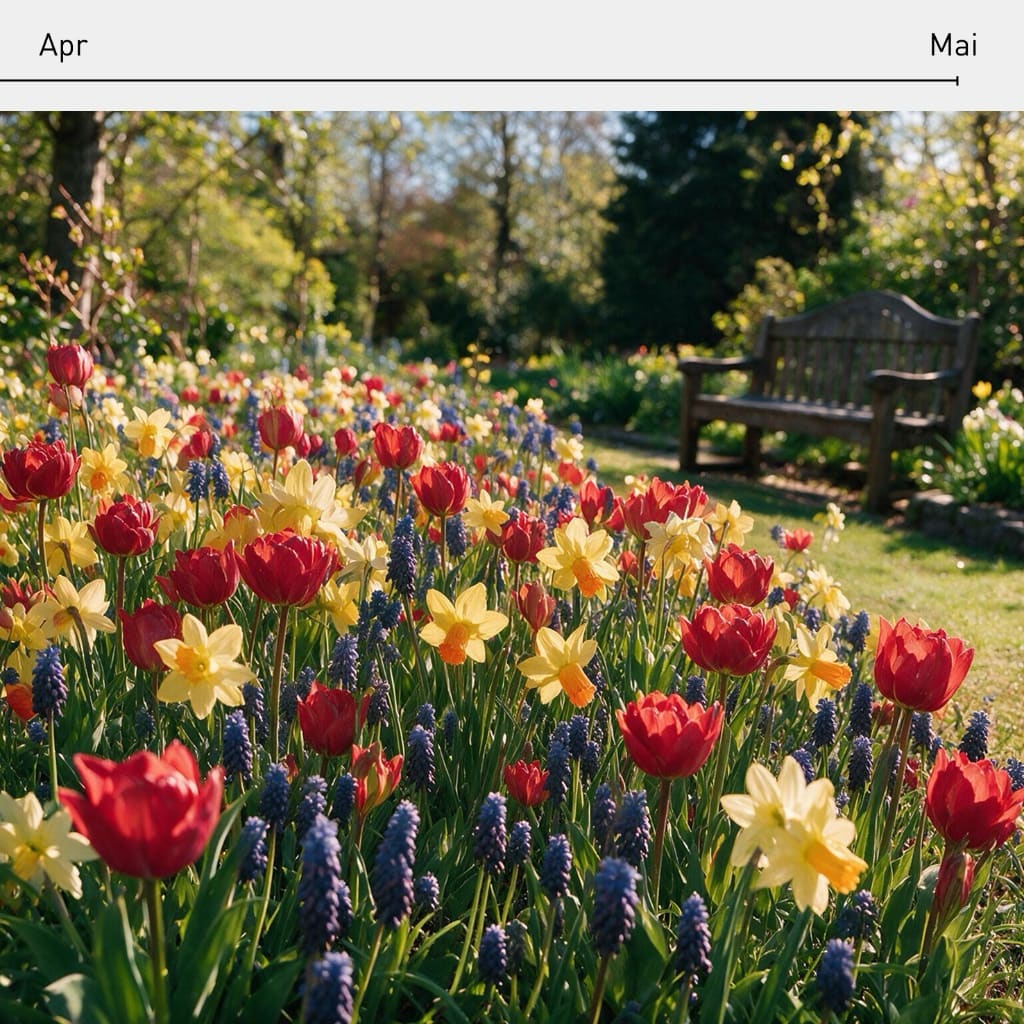 Blumenzwiebel-Mix 'Scarlet Spring Parade'