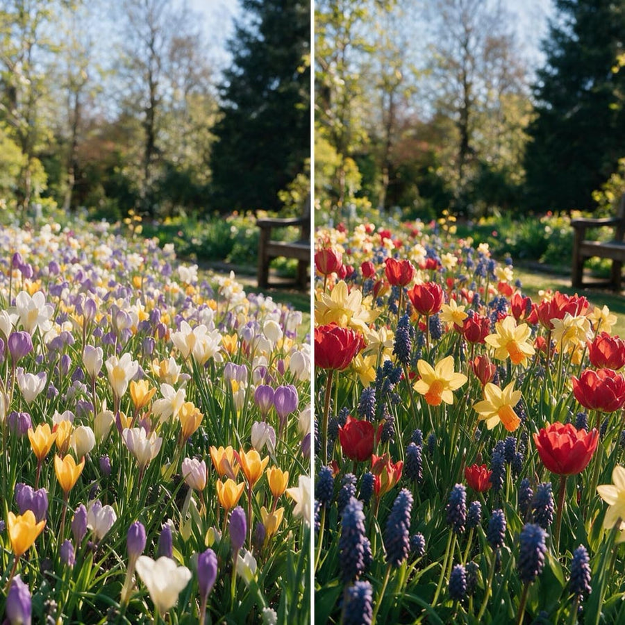 Blumenzwiebel-Mix 'Scarlet Spring Parade'