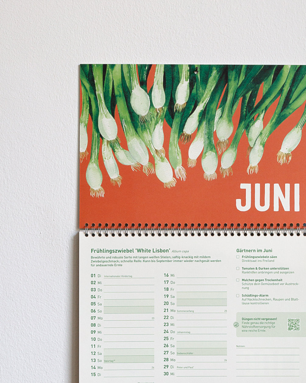 Einpflanzbarer Kalender 2027