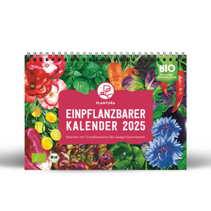 Einpflanzbarer Kalender 2025