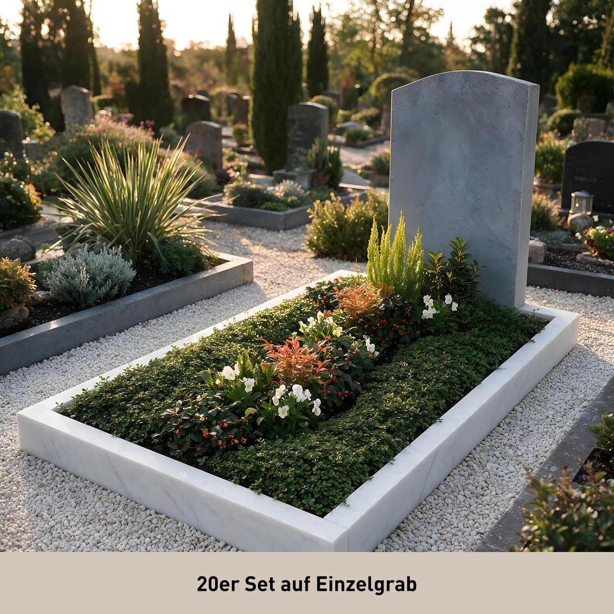 Bepflanztes Einzelgrab `Everlasting Memories` 20er Set