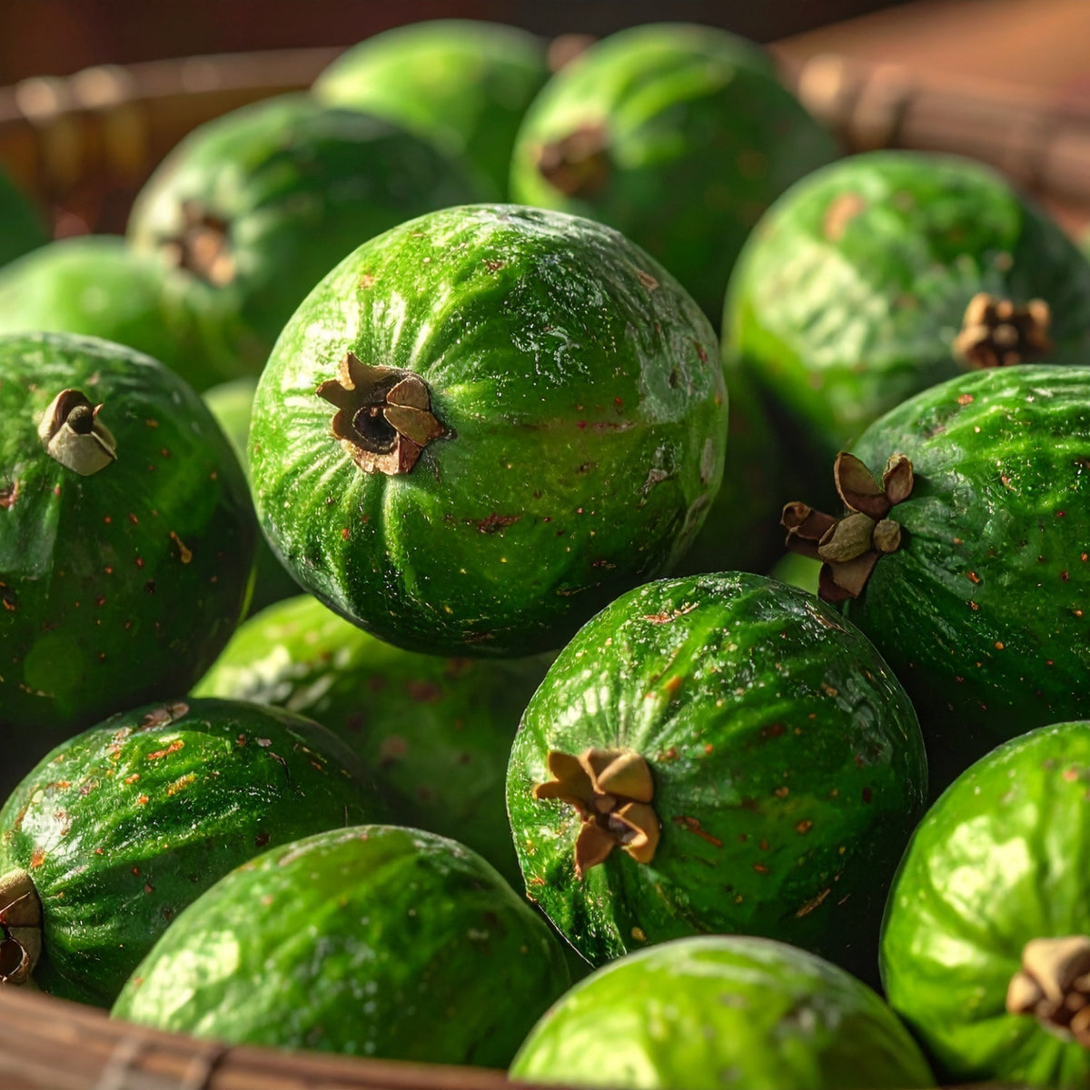 Früchte der Brasilianischen Guave (Feijoa)