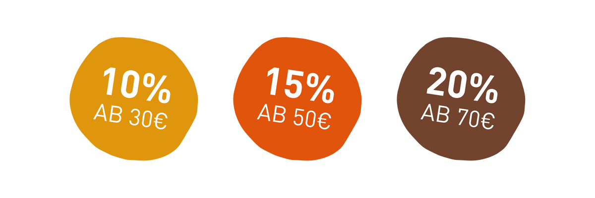 Bis zu -20% auf deine Bestellung