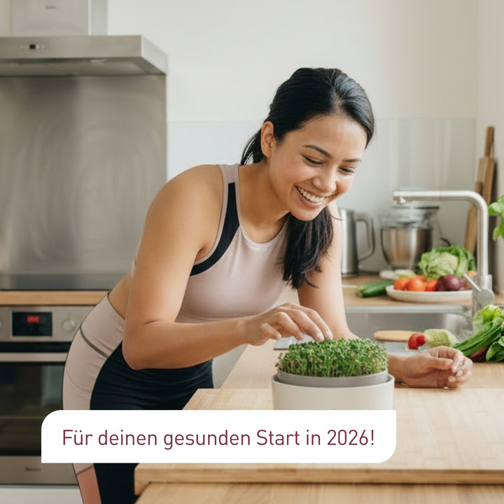 Inhalt der kompakten Sprossen-Anzuchtschale